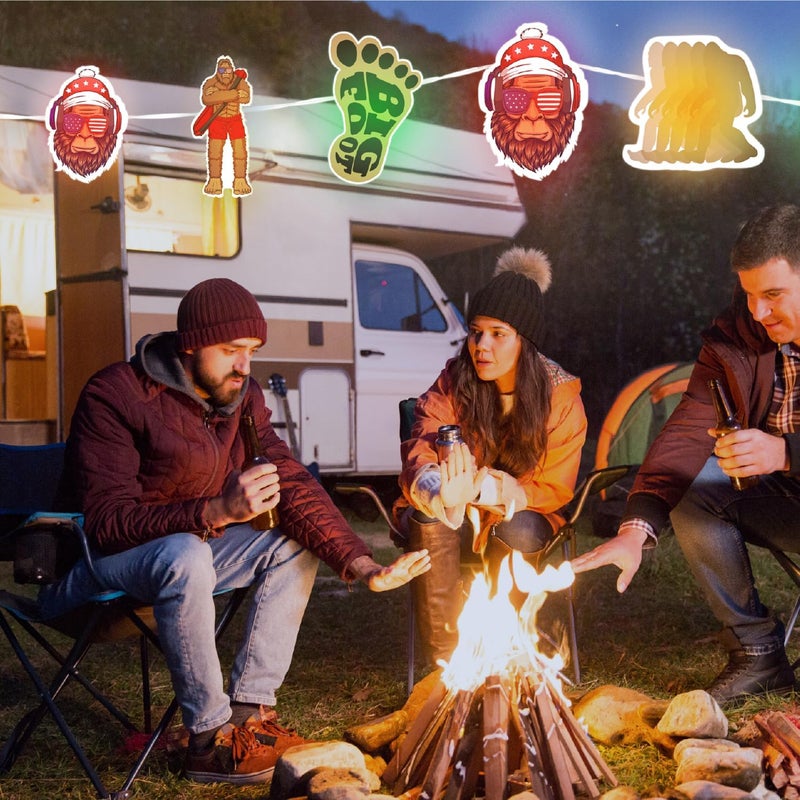 Haigoo Sasquatch String Lights,Sasquatch Gifts for Men Women,16.5ft USB Operated Lights with Remote&Timer,Travel Trailer Party Lights for RV Awnings,Campsite Décor,Camping,Bedroom,Birthday Party - Image 5